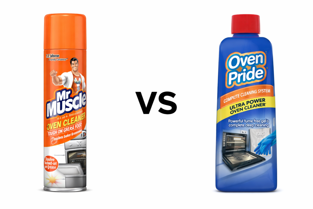 Mr Muscle vs Oven Pride